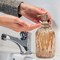 Glass Liquid Soap Dispenser Pump Bottle | Bathroom & Kitchen | Holds Soap, Lotion & Sanitizer | Amber